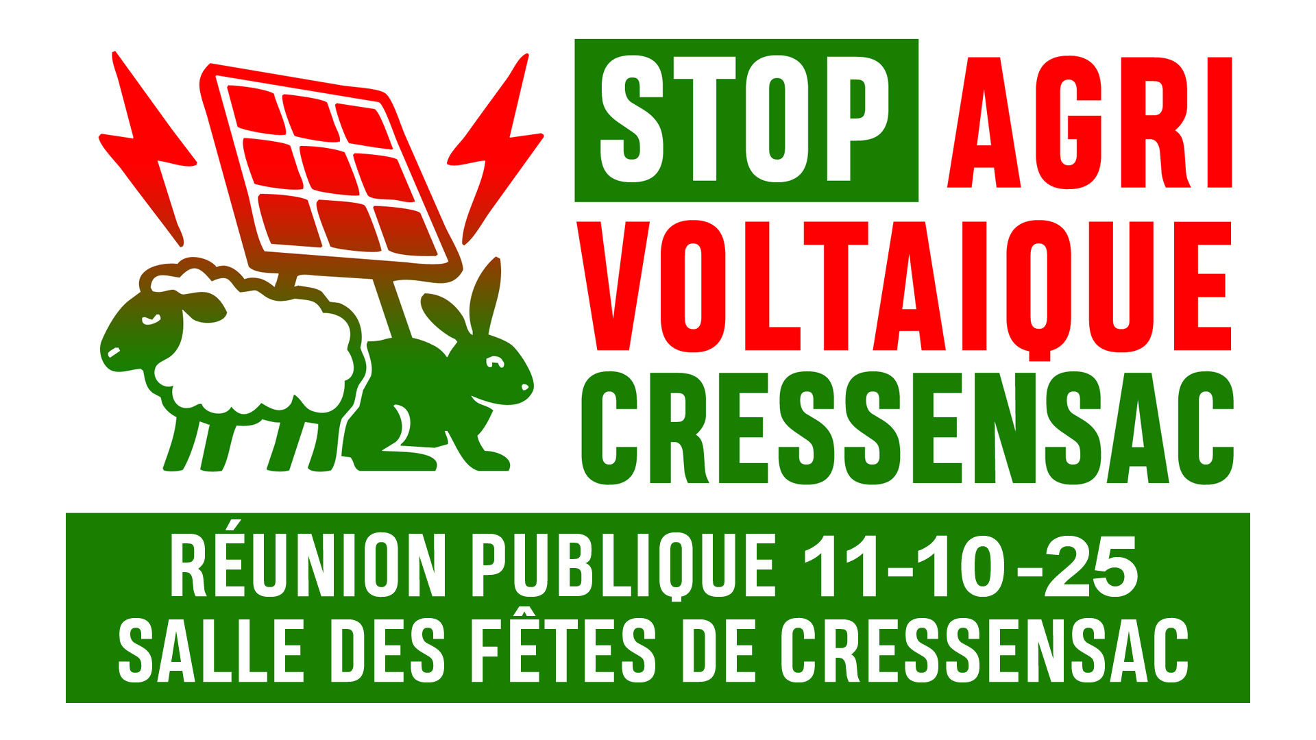 réunion publique hotovoltaique sur sol naturel à Cressensac