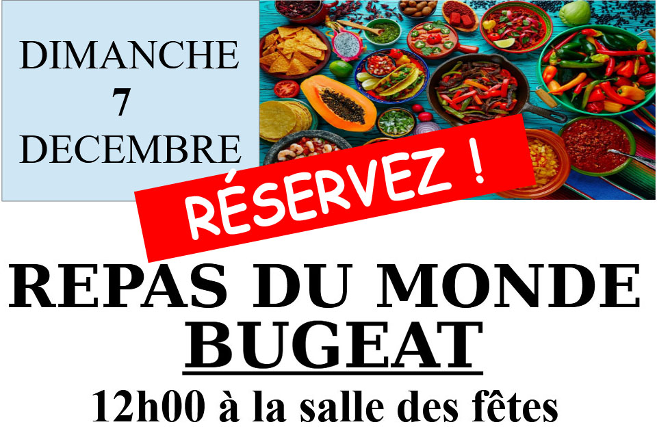 Repas du monde à Bugeat - Réservez