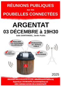 Réunion publique poubelles connectées et tarification incitative à Argentat-sur-Dordogne