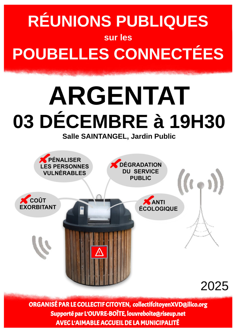 réunnion poubelles connectées à Argentat sur dordogne