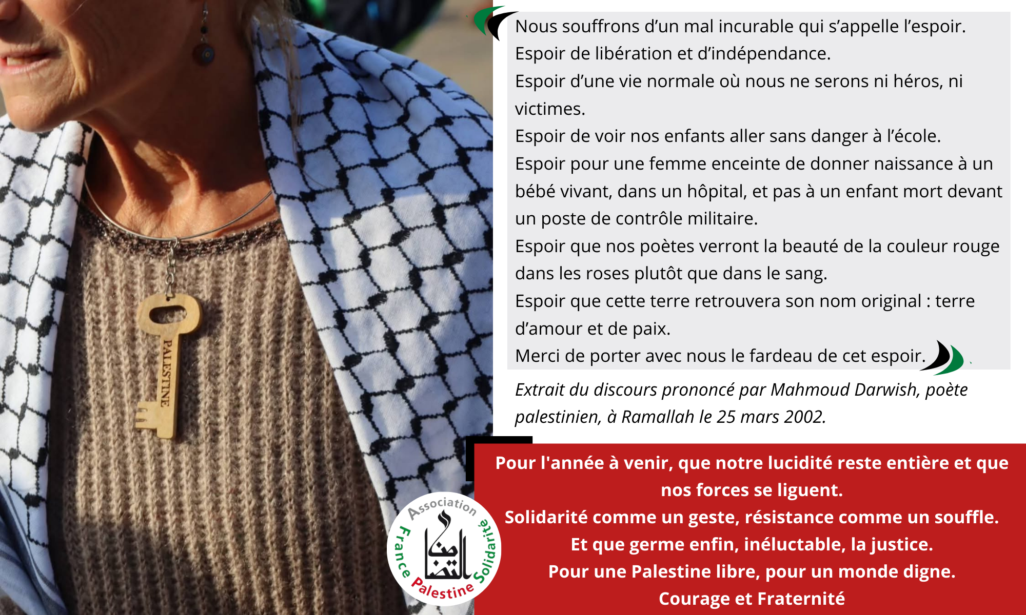 Poeme Mahmoud Darwich - Resistance Palestine