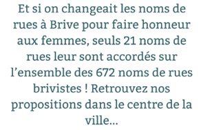 27 noms de femmes sur 671 noms de rues à brive la gaillarde correze