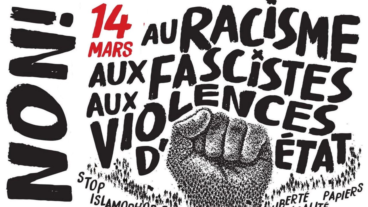 manifestation 14 mars non au racisme fascisme à Tulle Corrèze