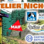 LPO MAIF et Voilco Aster au cnetre culturel de Brive pour des nichoirs à oiseaux