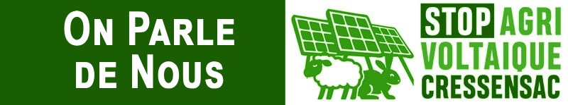 Stop Agrivoltaique Cressensac On Parle de Nous