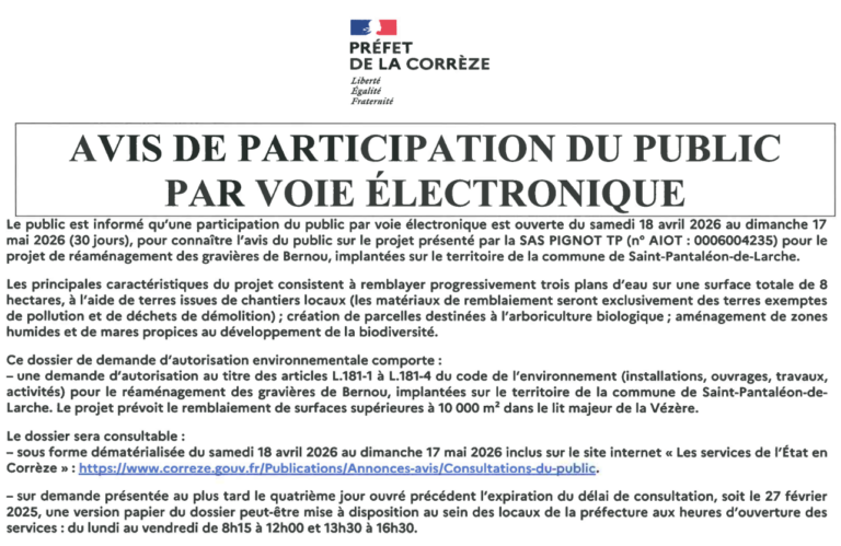 avis enquete publique comblement zone humide st pantaleon