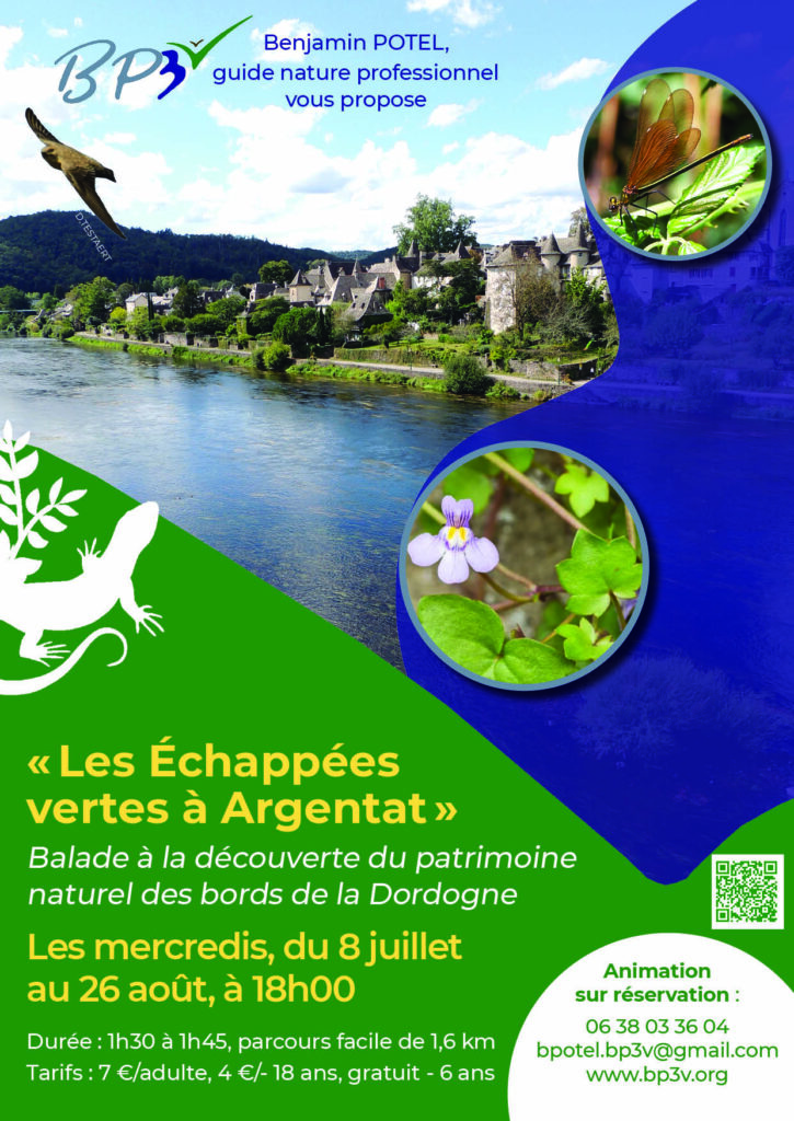 Balade-découverte "Les échappées vertes" à Argentat-sur-Dordogne @ Office de Tourisme d'Argentat