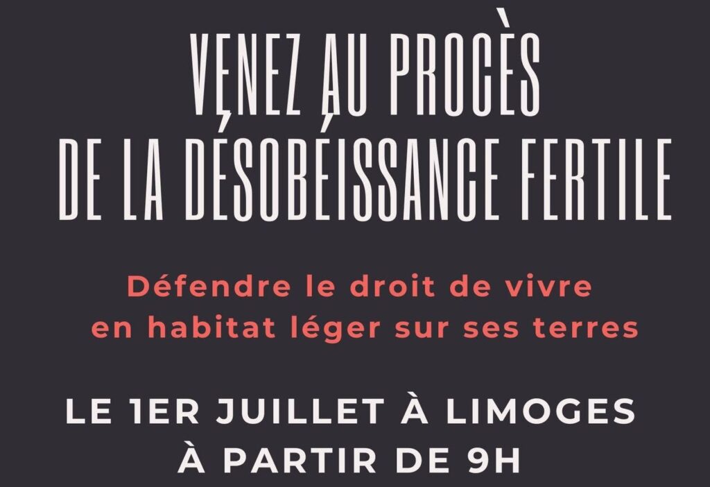 proces desobeissance fertile limoges 1er juillet