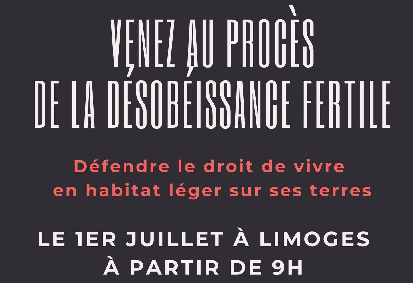 proces desobeissance fertile limoges 1er juillet