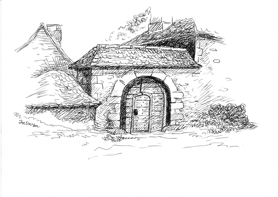 Journées du Patrimoine et MPF Corrèze - Reconstitution du porche d'entrée d'un ancien corps de ferme. @ SOULT