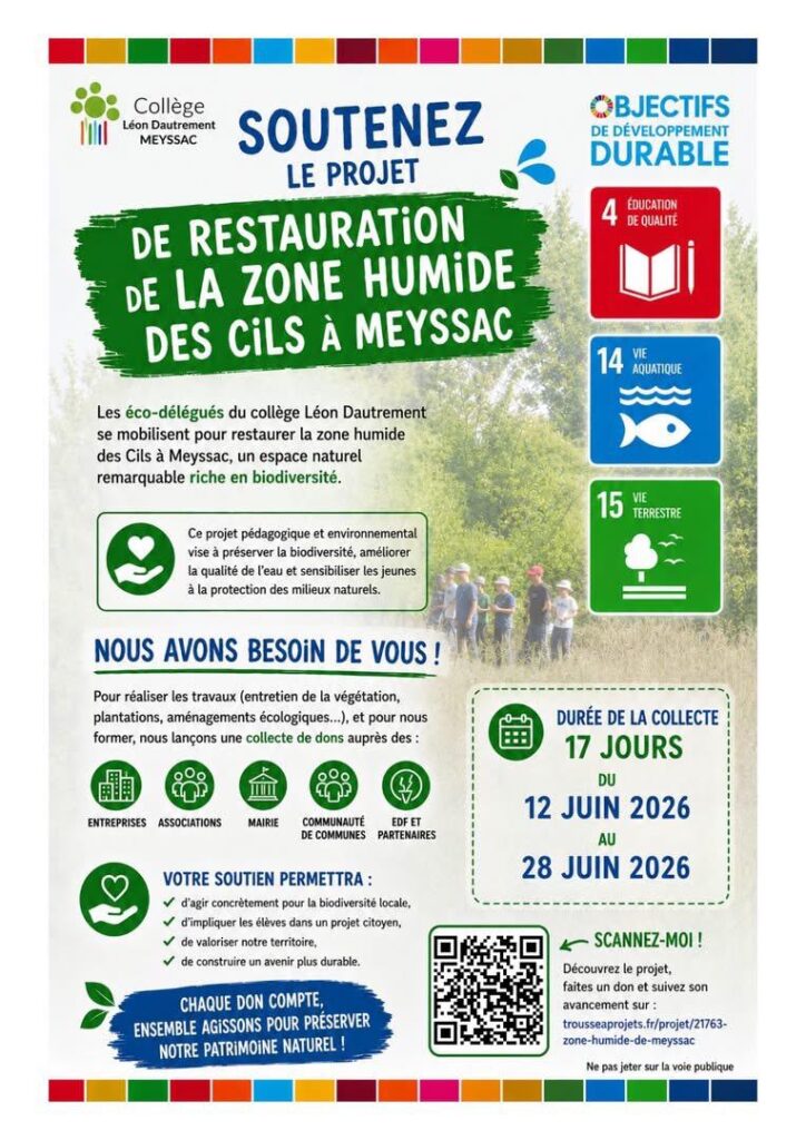financement restauration zone humide Meyssac