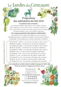 Les animations d'été du jardin du Centaure @ jardin du Centaure