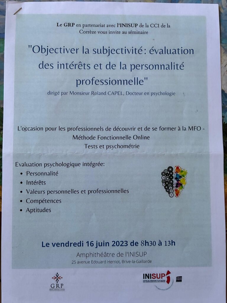 Séminaire Objectiver la subjectivité GRP Brive la Gaillarde