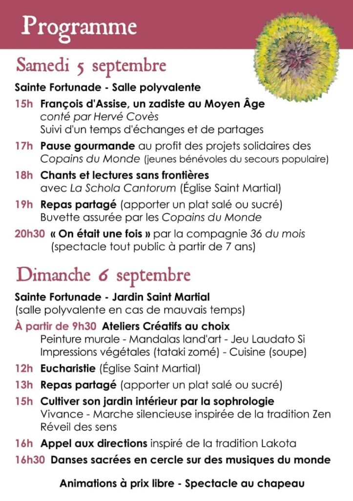 Sa créé le Vivant ... sacrée la Vie à Ste Fortunade