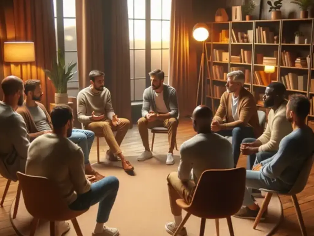 cercle d'hommes à Brive