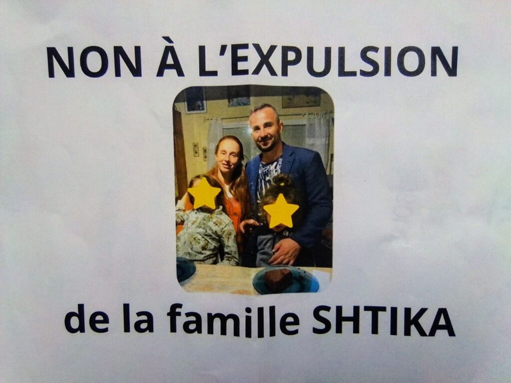 Non à l'expulsion de la famille Shitka