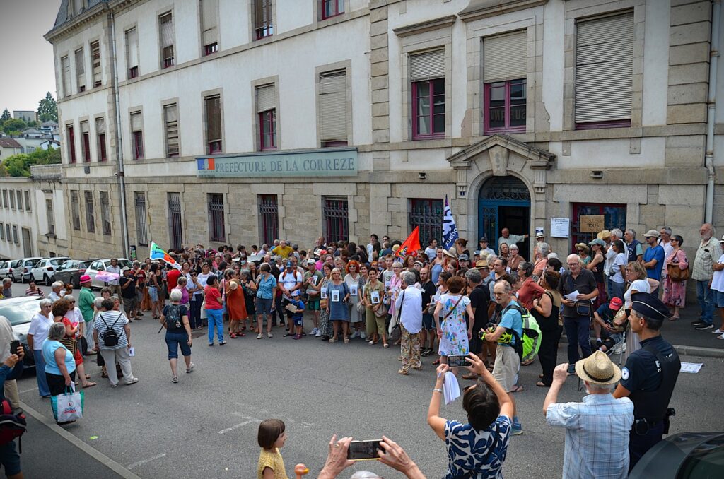 Corrèze Solidarité famille Shitka manifestation