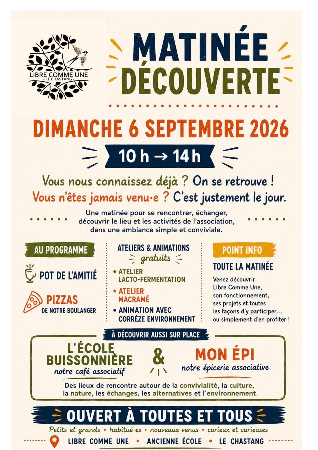 Le Chastang atelier libre commune