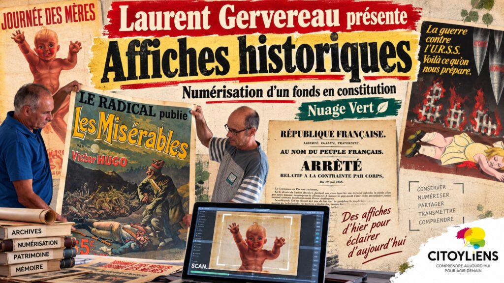 affiches politiques anciennes nuage vert