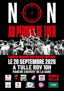 NON au permis de TUER - TULLE 20 sept @ TULLE