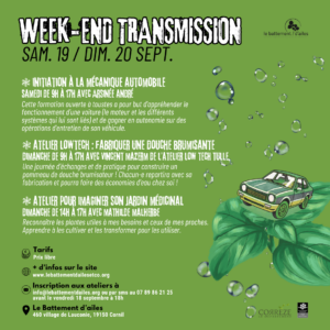 Week-end transmission au Battement d'Ailes