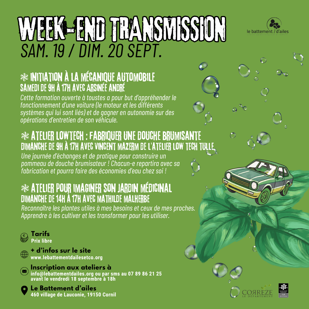 WE transission battement dailes 19 sept 2026