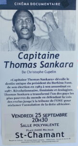 projection du film documentaire   capitaine  Thomas Sankara @ salle polyvalente