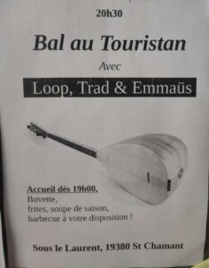Bal au Touristan (St Chamant) Loop Trad & Emmaus @ Sous le Laurent