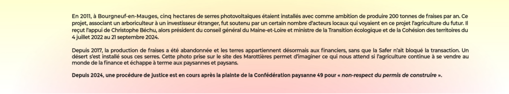 Le photovoltaïque au sol met le feu aux campagnes. LA TROUSSE corrézienne