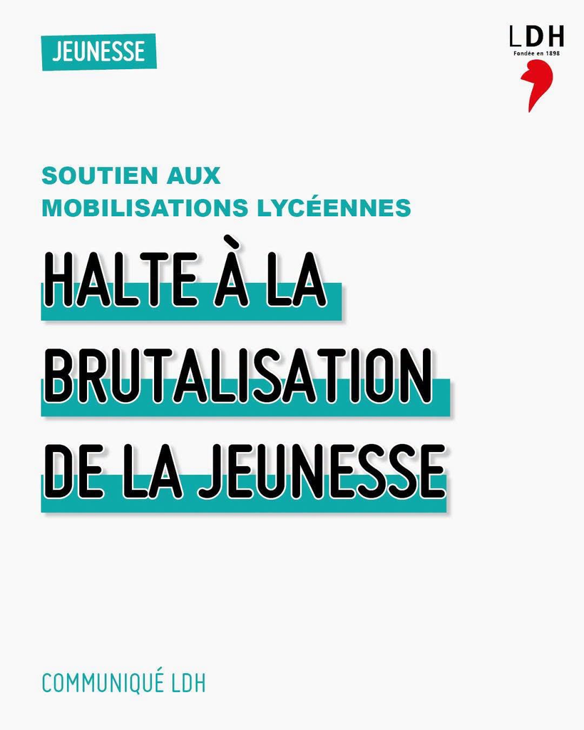 LDH brutalisation de la jeunesse