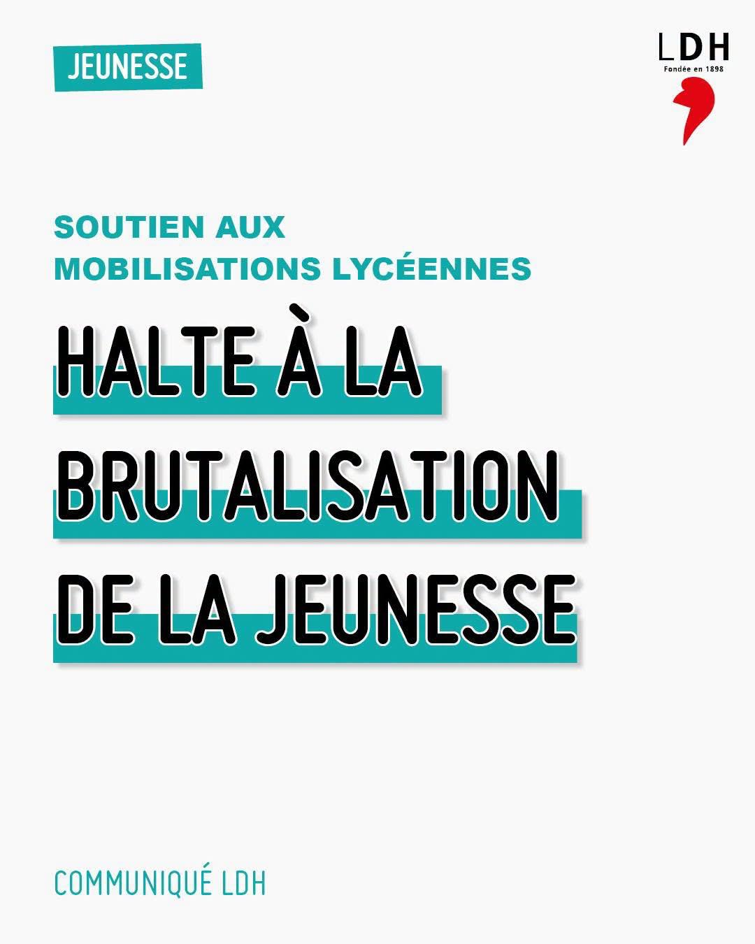 LDH brutalisation de la jeunesse